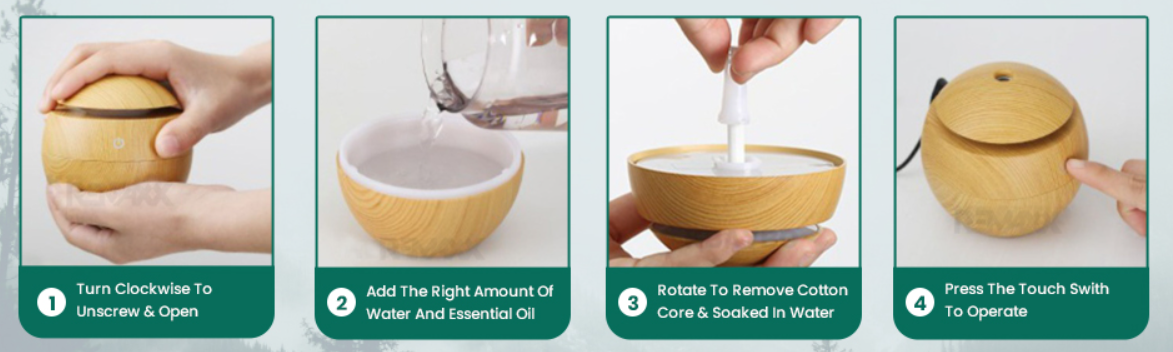Small Ultrasonic Aroma Humidifier