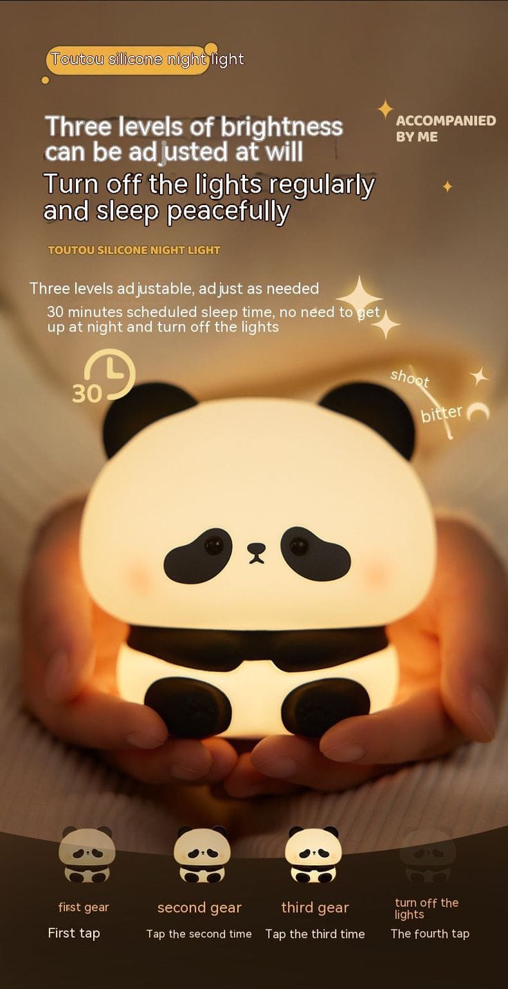 LED Touch - Lying Panda Lamp