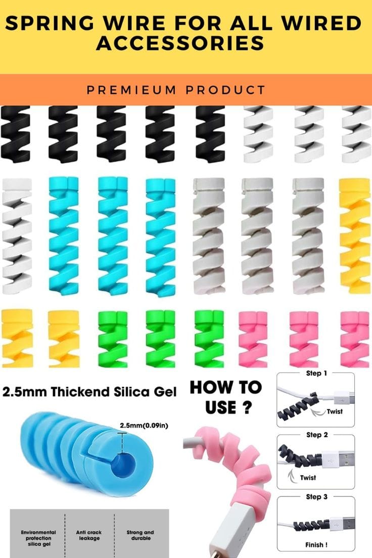 Premium USB Cable Protector BUY 1 GET 1